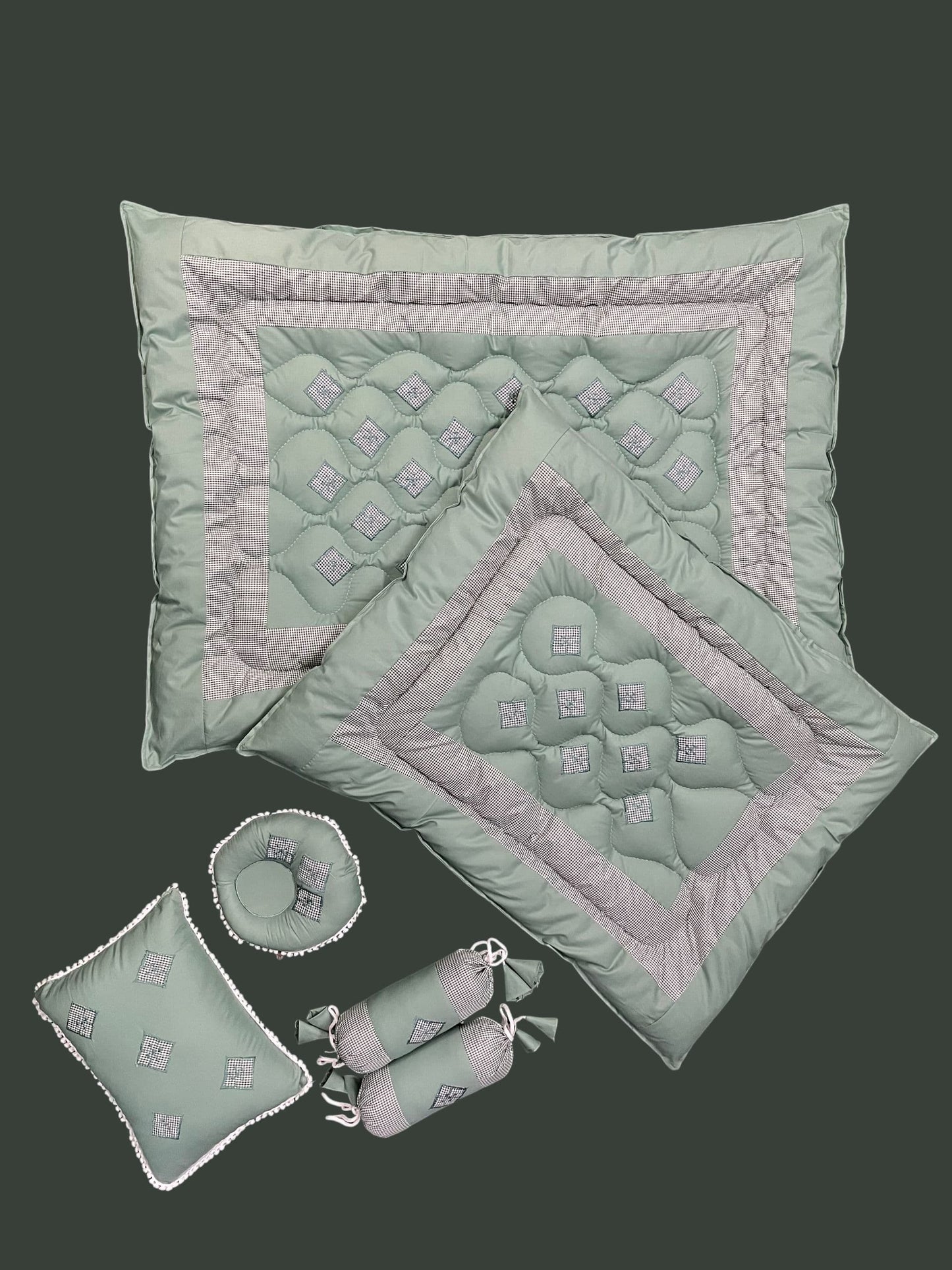 Premium Baby 6-Piece Cotton Quilted Razai Set | Soft, Breathable Bedding for Newborns